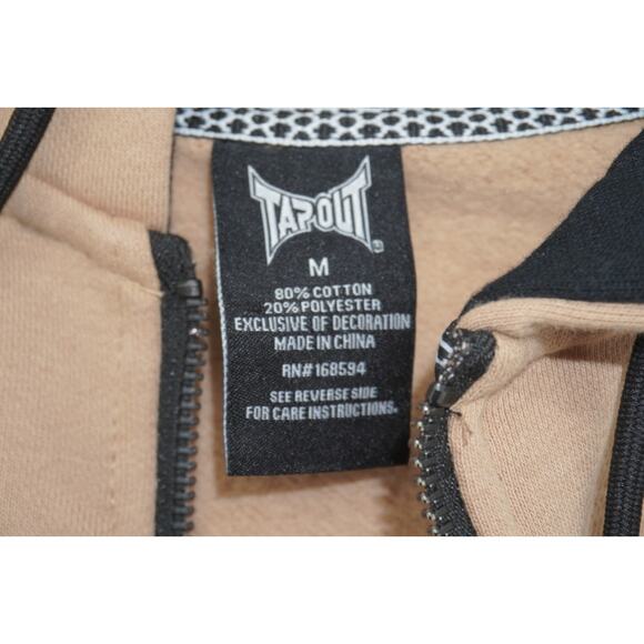 TAPOUT Men’s Size XLarge Full Zip Up Hoodie NWT Fearless Fighting Club MMA - Picture 5 of 5